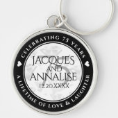 エレガント第75回ダイヤ結婚モンド キーホルダー (正面)