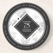 エレガント第75回ダイヤ結婚モンド コースター (正面)