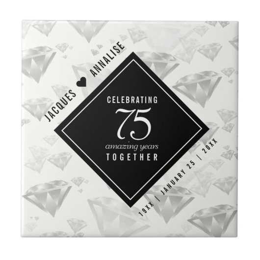 エレガント第75回ダイヤ結婚モンド タイル (正面)