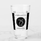エレガント第75回ダイヤ結婚モンド タンブラーグラス (正面)