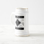 エレガント第75回ダイヤ結婚モンド ビールジョッキ (正面左)