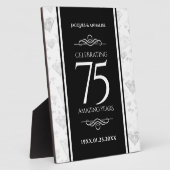 エレガント第75回ダイヤ結婚モンド フォトプラーク (側面)