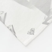 エレガント第75回ダイヤ結婚モンド フリースブランケット (角)