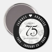 エレガント第75回ダイヤ結婚モンド マグネット (正面/裏面)