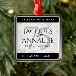 エレガント第75回ダイヤ結婚モンド メタルオーナメント