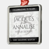 エレガント第75回ダイヤ結婚モンド メタルオーナメント (左)