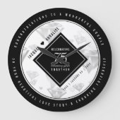 エレガント第75回ダイヤ結婚モンド ラージ壁時計 (正面)