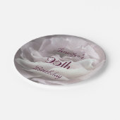 エレガント第95回誕生日パーティー・ピンク・ローガーリーズ ペーパープレート (アングル)