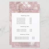 エレガント箔フェイクバラ金ゴールドサロン価格表 (正面/裏面)