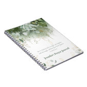 エレガント箴言31:25パーソナライズされた祈りの言葉 ノートブック (右側)