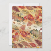 エレガント紅葉とグリッター結婚ズ 招待状 (裏面)