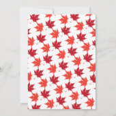 エレガント紅葉シ素朴ック秋40th誕生日 招待状 (裏面)