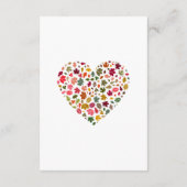 エレガント紅葉ロマンハート結婚フローラ エンクロージャーカード (裏面)