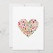 エレガント紅葉ロマンハート結婚フローラ 招待状 (裏面)