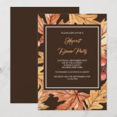 エレガント紅葉招待状 招待状 (正面/裏面)