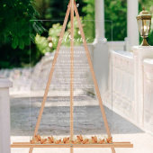 エレガント紅葉秋の結婚式プログラム アクリルサイン