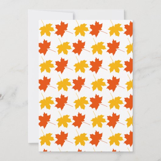 エレガント紅葉秋フローラ60誕生日 サンキューカード (裏面)