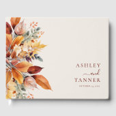 エレガント紅葉秋結婚の ゲストブック (正面)