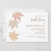 エレガント紅葉秋葉QRコードマップ 招待状 (正面)