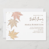 エレガント紅葉秋葉QRコード 招待状 (正面)