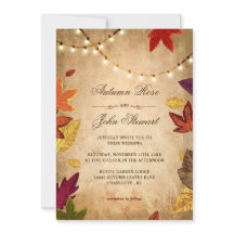 エレガント紅葉素朴秋の結婚式