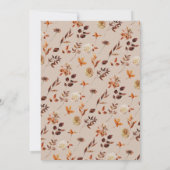 エレガント紅葉結婚式招待状 招待状 (裏面)