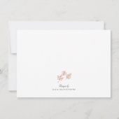 エレガント紅葉銅カスタム文具 ノートカード (裏面)