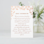 エレガント紅葉銅結婚挿入カード エンクロージャーカード (スタンド正面)