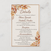 エレガント紅葉&銅台本素朴秋 エンクロージャーカード (正面)