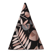 エレガント紅葉: Pastelジオメトリ パーティーハット (右)