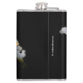 エレガント紋付アイリス白フローラ フラスク (裏面)