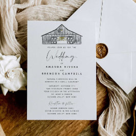 エレガント納式と披露宴結婚ズ 招待状