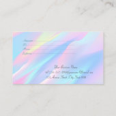 エレガント紙吹雪モダン抽象芸術ホログラフィック 割引カード (裏面)