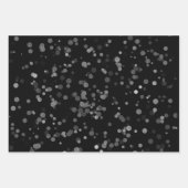 エレガント紙吹雪水玉模様 ラッピングペーパーシート (正面3)