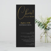 エレガント紙吹雪誕生日パーティーメニュー メニュー (スタンド正面)