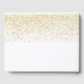 エレガント紙吹雪赤ちゃんシャワー ゲストブック (裏面)