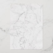 エレガント紙吹雪&マーブルスウィート16誕生日実在 箔招待状 (裏面)