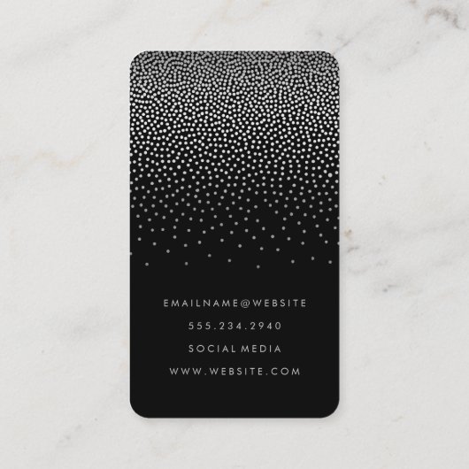 エレガント紙吹雪 名刺 (裏面)