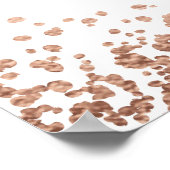 エレガント紙吹雪 | 20 +テーブル結婚席 ポスター (角)