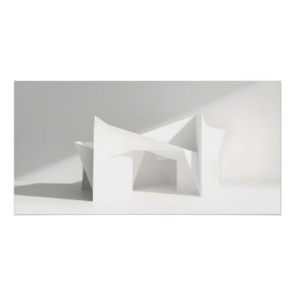 エレガント紙図形 ポスター