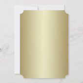 エレガント級 | 金ゴールドチケット | バチェロレッテ招待状 招待状 (裏面)