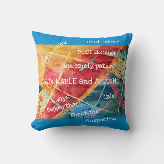 エレガント素晴らしモダン愛らしい母 クッション (正面)