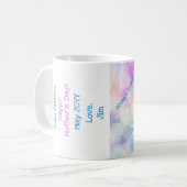 エレガント素晴らしモダン愛らしい母 コーヒーマグカップ (正面左)