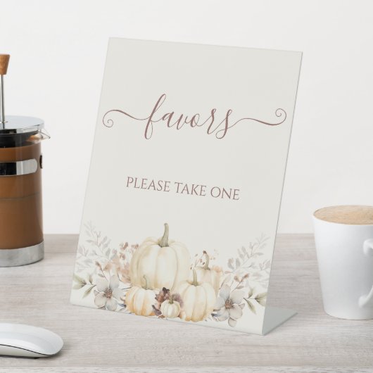 エレガント素朴かぼちゃ好き 台座サイン (インサイチュ)