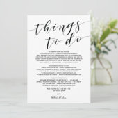 エレガント素朴なウェディングウェルカムカードと旅程カード プログラム (スタンド正面)