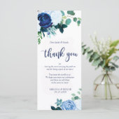 エレガント素朴なネイビ結婚ーブルー感謝していの君 (スタンド正面)