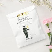 エレガント素朴なモダン結婚式 フェイバーバッグ (封をした状態)