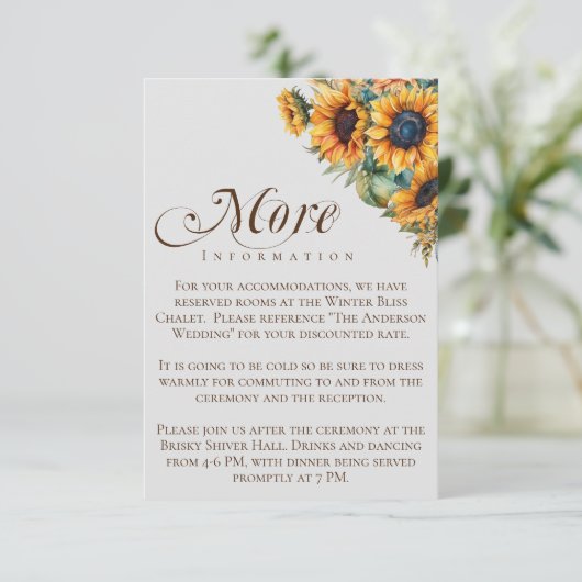 エレガント素朴ひま結婚わ エンクロージャーカード (スタンド正面)