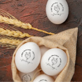 エレガント素朴カスタムファーム名 |情報エッグ ラバースタンプ