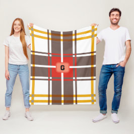 エレガント素朴カラフル板 フリースブランケット